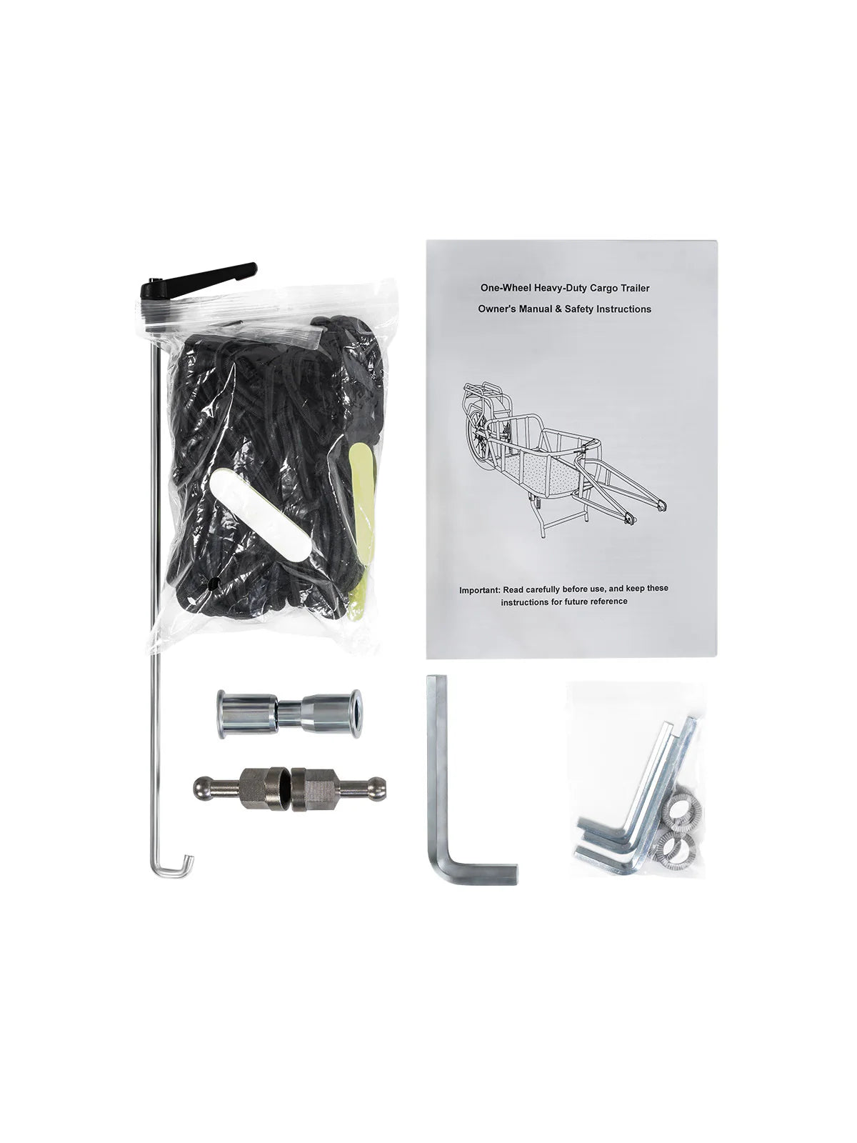 Single Wheel Cargo/Hunting Trailer | Fat-Tire Trail Hauler | Himiway*