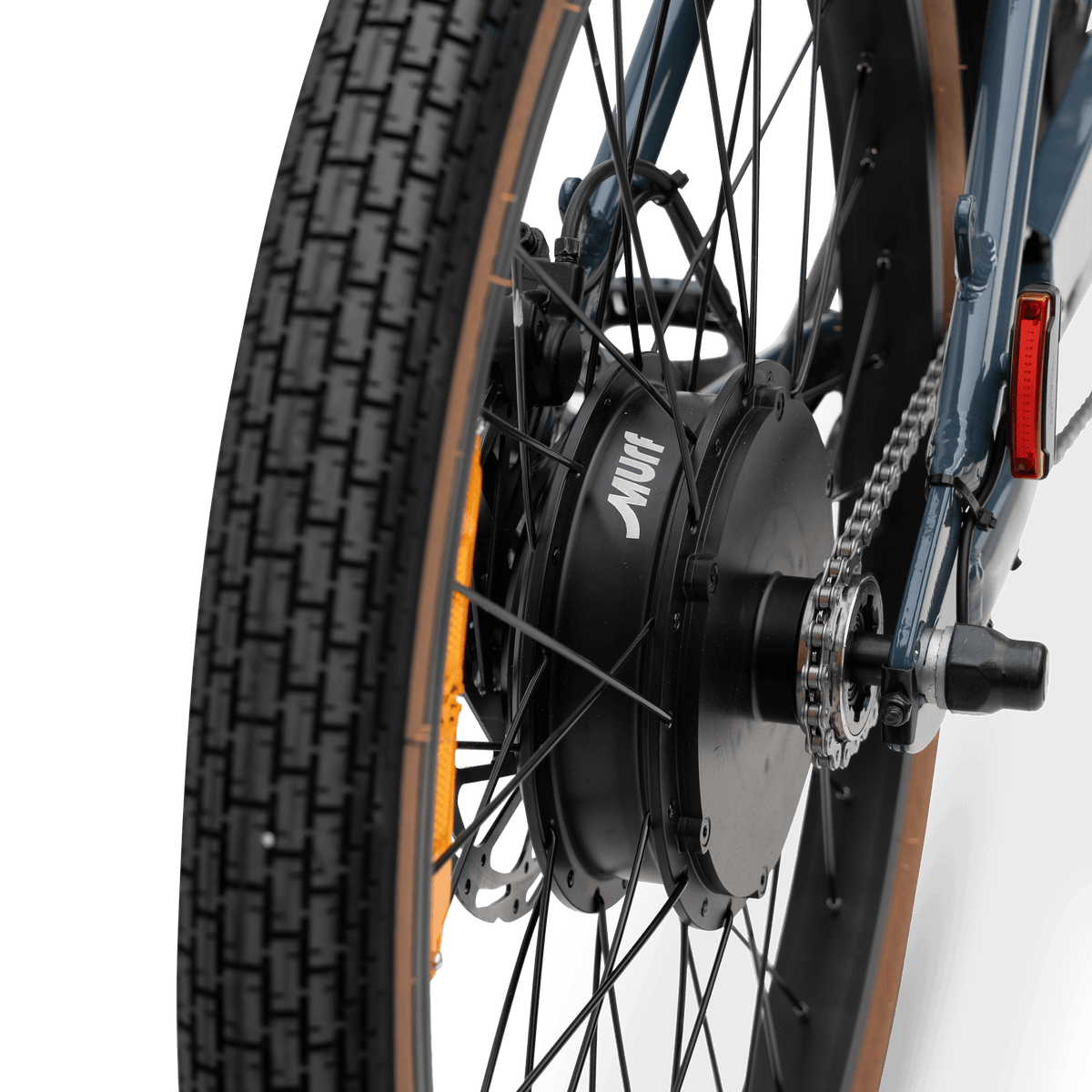 750W Rear Hub Motor on The Otis E-Bike - High-Torque Power for 55lb Lightweight Chassis