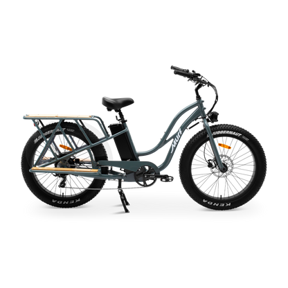Seabreeze Grey Gloss Alpha Cargo Class 2 e-bike side profile