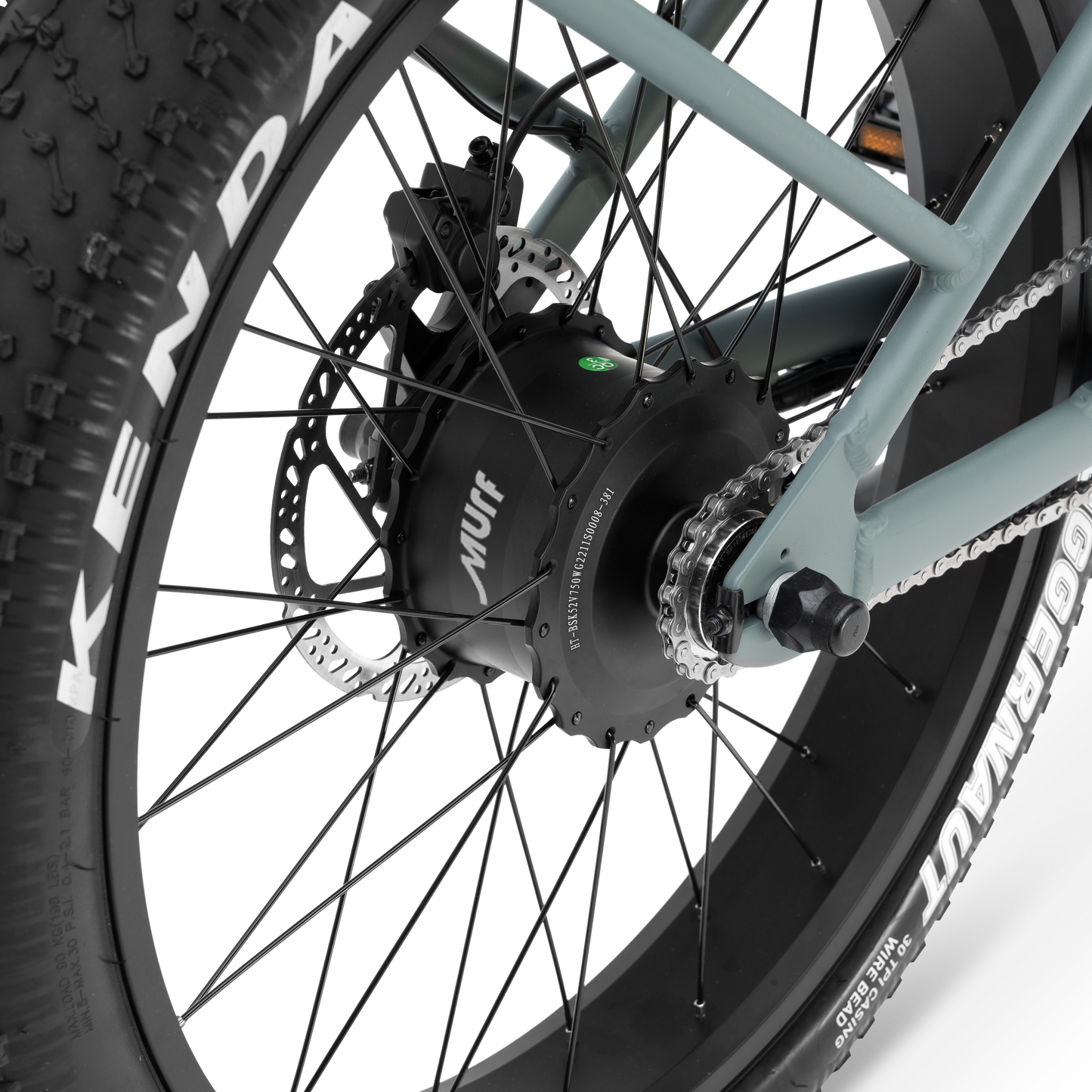 Rear Hub Motor close-up shot