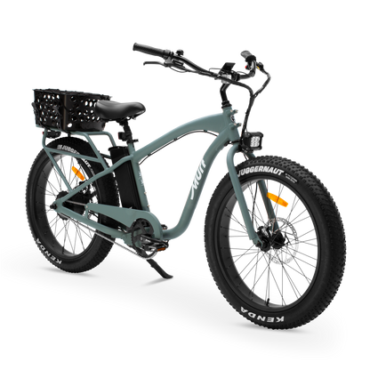 Sea Breeze Murf Bike with rear basket attached  3/4 View