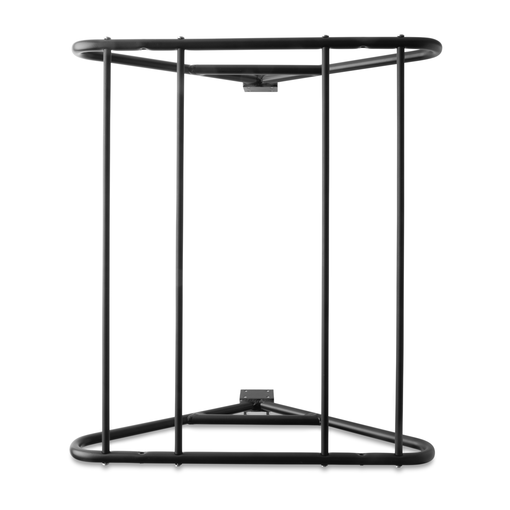 Top Down view of Murf Cargo Carriage product photo, powder-coated aluminum, designed to safely enclose young riders on the rear rack.