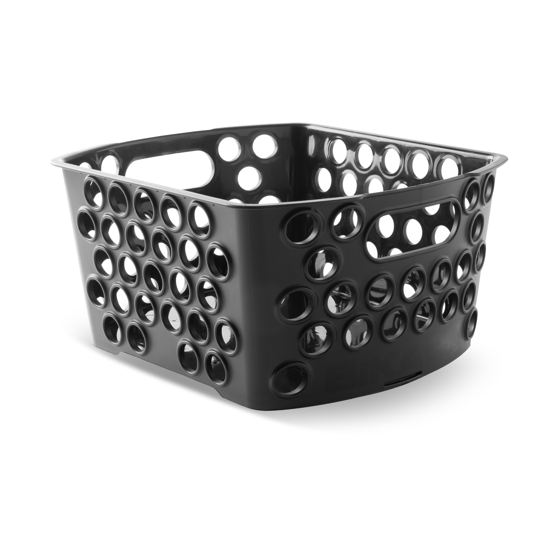 Durable rear basket mounted on a Murf e-bike's rear rack, demonstrating easy storage and Cargo-Capacity for errands or cruising.