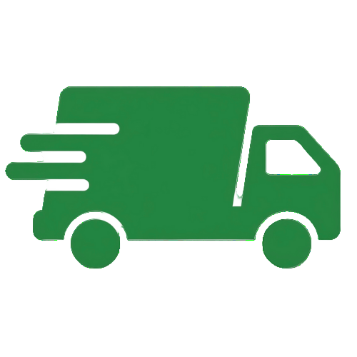 Icon of a delivery truck, representing free shipping on all e-bikes.