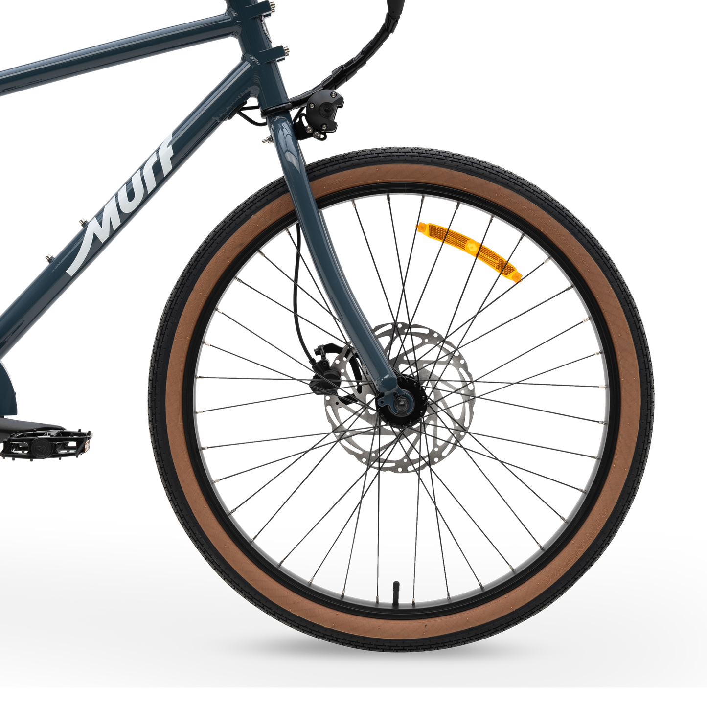 26-inch City Tire on Marine Blue Otis E-Bike - Agile Handling and Grip for Urban Commuting