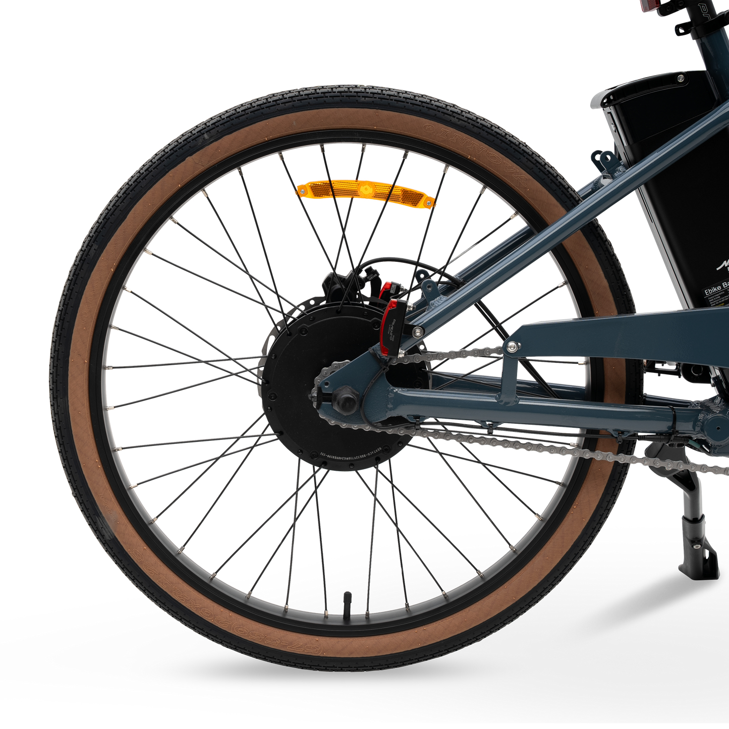 Single-Speed Drivetrain on The Otis E-Bike - Low Maintenance Rear Wheel Setup for City Commuting