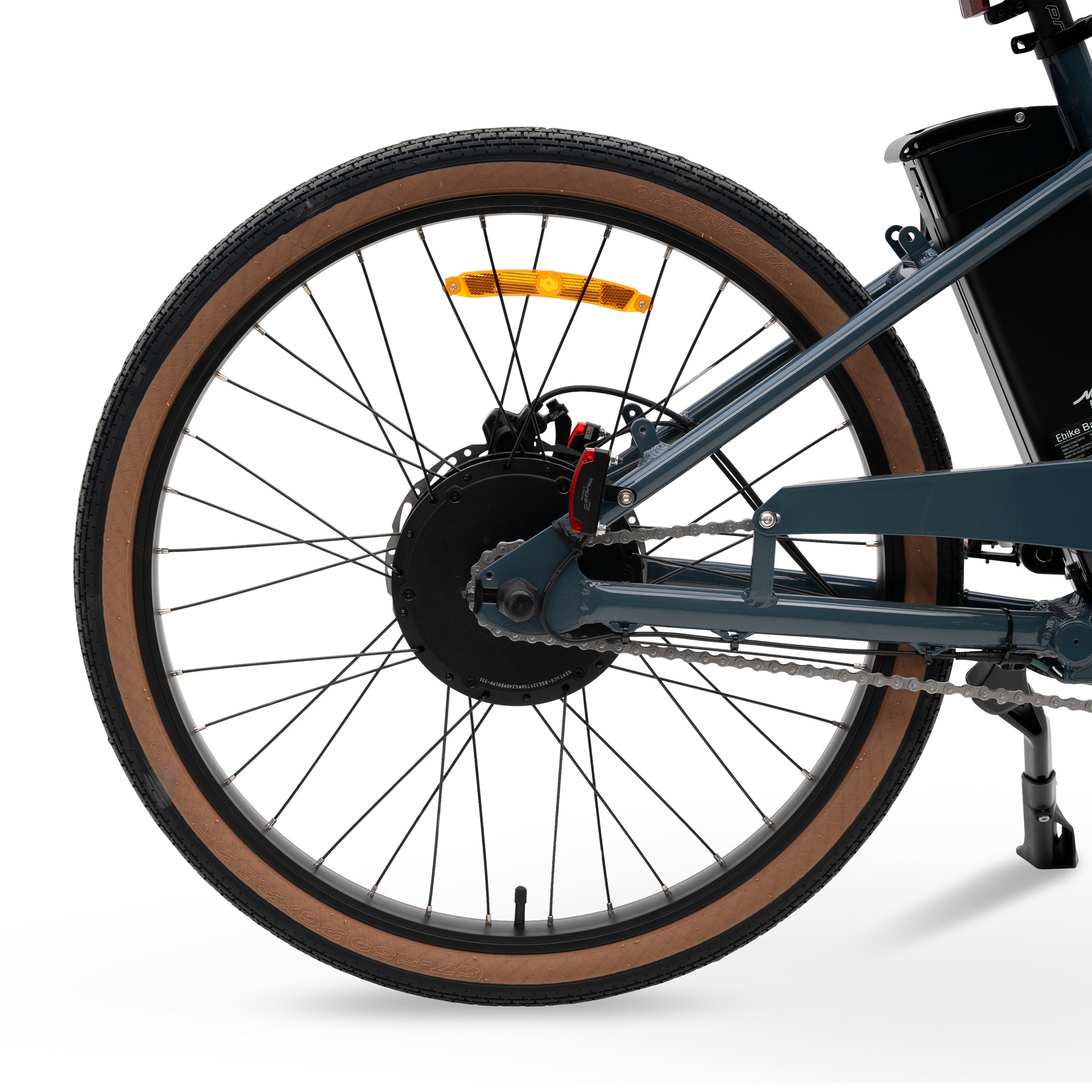 Single-Speed Drivetrain on The Otis E-Bike - Low Maintenance Rear Wheel Setup for City Commuting