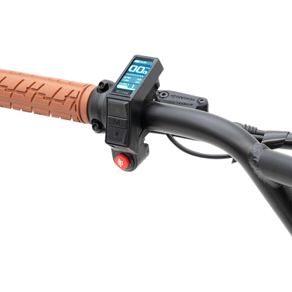 LCD Display on The Otis E-Bike showing Speed and Battery Level - Class 2 and 3 Commuter